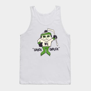 Chuck Canuck Retro Defunct Ice Hockey Mascot Tank Top